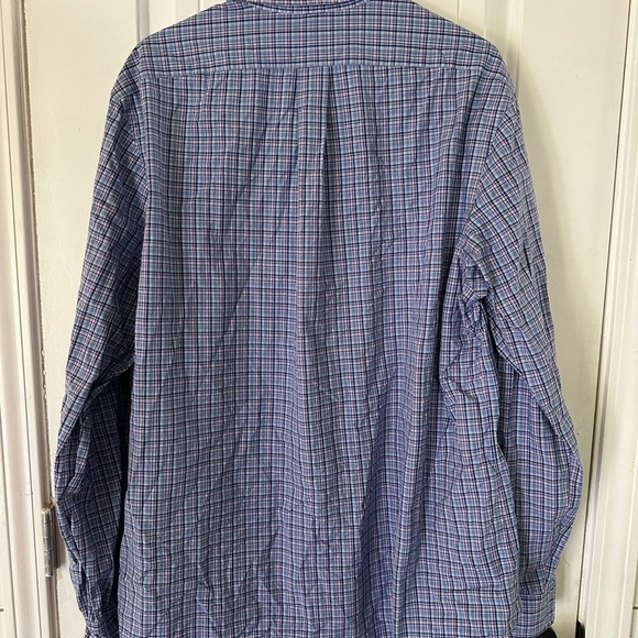 Ralph Lauren Navy Plaid Button Down Shirt - Picture 4 of 4